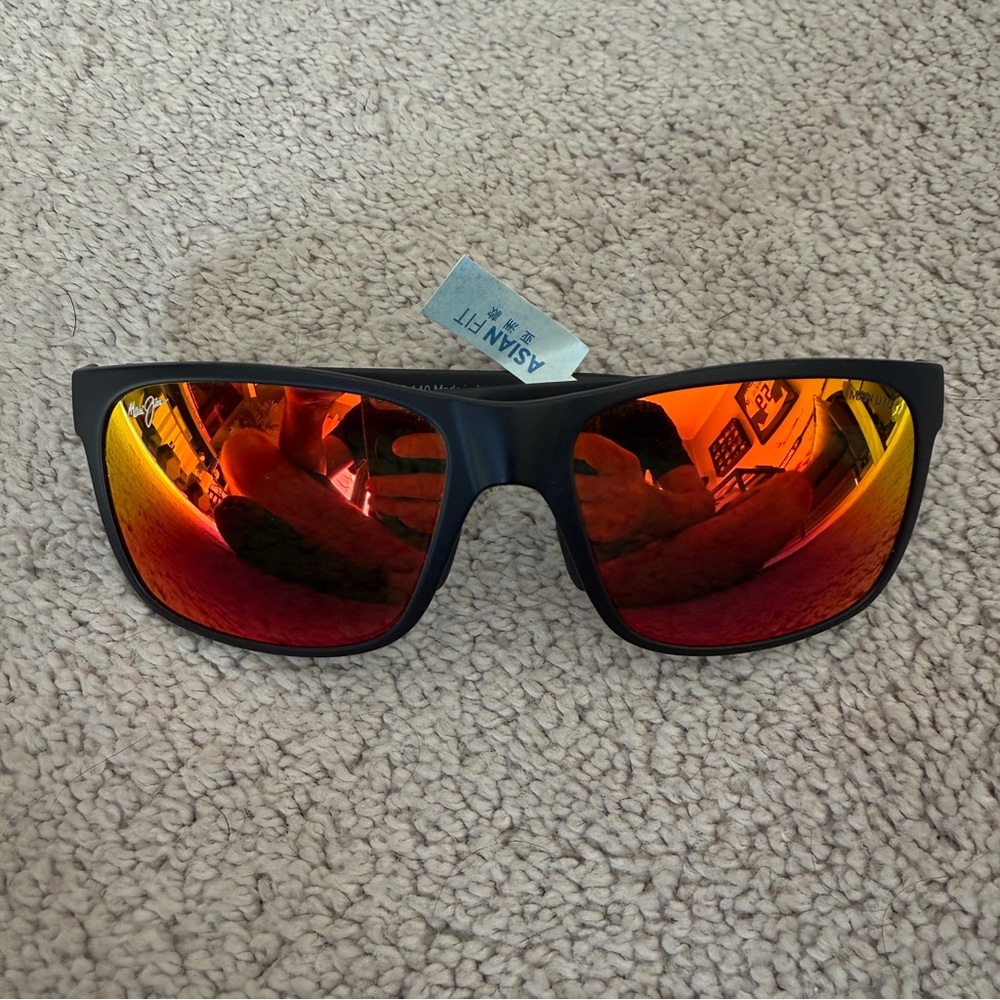 NWT Maui Jim Red Sands Asian Fit Polarizaed Sunglasses Man U Collection
